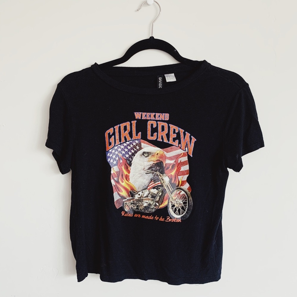 Cropped Graphic T